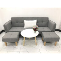 Bộ ghế sofa giường sofa bed tay vịn phòng khách sopha sivali08 salon - Cả bộ bàn tròn