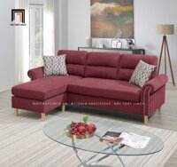 Bộ ghế sofa góc chữ L gia đình GT65 Retic 2m2 x 1m5 vải bố