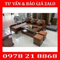 Bộ ghế sofa góc l giá rẻ, bàn ghế gỗ phòng khách hà nội