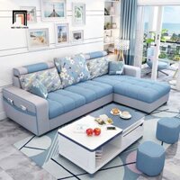 Bộ ghế sofa góc L phòng khách GT137 Hugo 2m4 x 1m6 xinh xắn