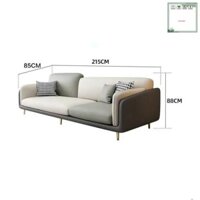 Bộ ghế sofa phòng khách cao cấp ghế bọc da, đệm bọt biển, chân sắt sơn tĩnh điện, tặng 4 gối ôm- Bảo hành 2 năm .