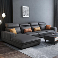 Bộ ghế sofa phòng khách cao cấp kích thước 320 x 160 ghế da PU nhật phong cách bắc âu - Bảo hành 5 năm