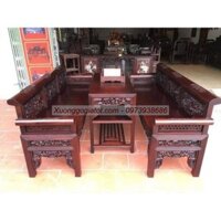 Bộ ghế trường kỷ 1m97 gỗ gụ LN-459