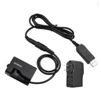 Bộ ghép DC pin giả Andoer ACK-E10 5V USB (Thay thế cho LP-E10) với bộ chuyển đổi nguồn Tương thích với Canon EOS Rebel T3 / T5 / T6 / T7 / T100 / Kiss X50 / Kiss X70 / 1100D / 1200D / 1300D / 2000