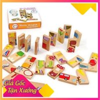 Bộ ghép hình gỗ Domino cho bé con vật ngộ nghĩnh .