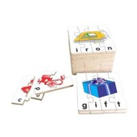 Bộ Ghép Hình Học Chữ Tiếng Anh 2 Bằng Gỗ Winwintoys 64442