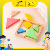 Bộ Ghép Hình Trí Uẩn Tangram Gỗ Deli - Đồ Chơi Trí Tuệ Cho Bé Phát Triển Trí Thông Minh Sáng Tạo - C MS GCH_DELI_34