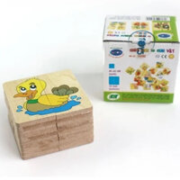 Bộ ghép thú, ghép hình 10 con vật, Puzzle động vật, giáo cụ mầm non