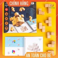 Bộ ghép viên gạch 3D bằng gỗ♥️ CHÍNH HÃNG♥️ ĐỒ CHƠI GIÁO DỤC♥️ giúp bé tăng tư duy logic