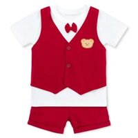 Bộ Ghile bé trai ngắn Animo HN1125001 (1-6Y,Trắng-đỏ, TT01)
