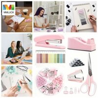 Bộ ghim MMLUCK, Bộ dụng cụ cắt băng kéo và tab Bộ dụng cụ văn phòng, Bộ dụng cụ tháo ghim để bàn màu sáng đa chức năng Phụ kiện bàn làm việc Đồ dùng học tập
