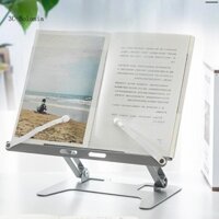 Bo Giá đỡ đọc sách có kẹp trang Kim loại Sách giáo khoa đứng góc có thể điều chỉnh độ cao Giá đỡ sách giáo khoa có thể gập lại cho bàn sách giáo khoa