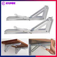 Bộ Giá Đỡ Ke Bàn Gấp Treo Tường KUNBE, Bản Lề Gập Thông Minh Tiết Kiệm Không Gian, Chịu Tải Tốt - Giá Đỡ Ke 25cm - Trắng