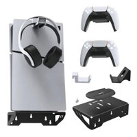 Bộ Giá Đỡ Treo Tường Chân Đế Thép Cho Playstation 5 / PS5 Slim Console Với Bộ Điều Khiển Móc Treo Móc Giá Đỡ Cho PS5 Phụ Kiện