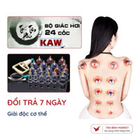 Bộ giác hơi 24 cốc cao cấp, không dùng lửa. Chăm sóc sức khoẻ. Bí Quyết Thư Giãn Toàn Diện Tại Nhà
