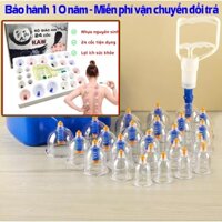 Bộ giác hơi 24 cốc, giác hơi không dùng lửa, hàng chính hãng bảo hành trọn đời, mẫu mới 2022