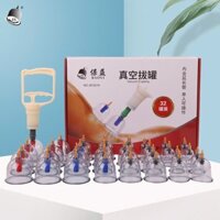 Bộ giác hơi chân không 32 ly, bộ giác hơi không dùng lửa 32 cốc giác hơi. Hàng loại 1 xịn