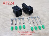 Bộ giắc nhựa đèn hậu Winner X _ Bộ giắc chống nước 4P 4 lỗ ( 1 bộ) AT224