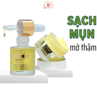 Bộ Giảm Mụn Mờ Thâm Doctor Care Dành Cho Da Dầu( serum giảm mụn +kem giảm mụn Acnes Elimination Cream )