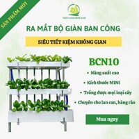 Bộ giàn ban công: Thiết kế vườn rau treo, trồng cây chung cư