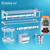 Bộ Giàn vắt khăn tăm, thanh vắt khăn tắm, kệ góc chổi lau phòng tắm VNM-D6-99