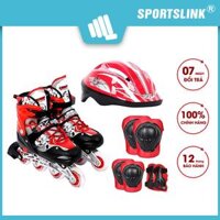 Bộ Giày Patin PTB 3 In 1 Size L 39  42 - Đỏ  Tặng Cặp Găng Tay Chống Nắng Sportslink CBPTBDL