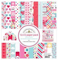 Bộ giấy scrapbook chủ đề tình yêu