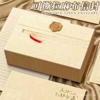 Bộ giấy viết thư và phong bì có thể xé được, phong bì và giấy viết thư lãng mạn cao cấp, thư tình viết tay cho bạn gái hoặc bạn trai, thiệp sinh nhật, giấy viết thư đẹp tinh xảo, phong bì và giấy viết thư phong cách vintage A1