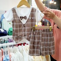 Bộ gile công tử cho bé trai mặc đi chơi, đi tiệc, Set bộ quần áo đi tiệc cho bé trai