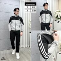 Bộ Gió Ba Vạch Nam Thể Thao 2 Lớp Lót Gió, Bộ Quần Áo Gió Nam Thu Đông Đẹp BG03 - FORMAN