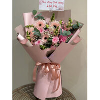 Bó, giỏ hoa mix tone hồng - Magnolia Flower Shop hoa tươi quận 1