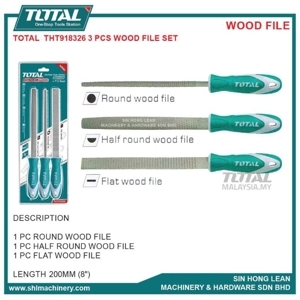 Bộ giũa gỗ 3 chi tiết Total THT918326