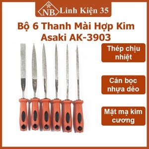 Bộ giũa kim cương Asaki AK-3903 (5x180mm)