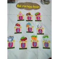 bộ góc toán học bằng que kem to phối vải đay