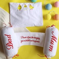 Bộ gối chặn vỏ đậu xanh cho trẻ sơ sinh - giayyeu4599