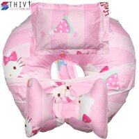 Bộ Gối Đa Năng Chữ C - Gối Tai Voi Cho Mẹ Và Bé 53 THIVI