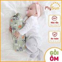 Bộ gối ôm chặn 2 đầu dành cho em bé sơ sinh nằm ngủ chống lật trẻ không giật mình