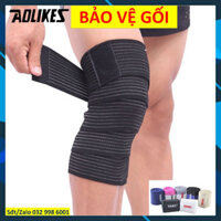 Bó gối thể thao Aolikes 1516-L180  Dây đai quấn gối dài 180cm đai dính chắc chắn hỗ trợ gối aoli11