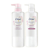 Bộ Gội Xả Dove Bóng Mượt Từ Hoa Sen Và Dầu Jojoba 500gx2