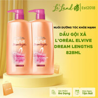 Bộ gội xả giảm gãy rụng L'Oréal Paris Elvive Dream Lengths phục hồi hư tổn