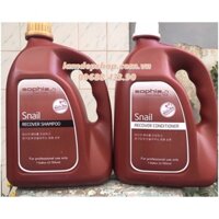 Bộ gội xả - Sophia snail repair shampoo/ conditioner - Phục hồi tóc (3785ml) - LT