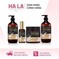 Bộ Gội Xả & Tinh Dầu Dưỡng Tóc Gold Caviar Beluga