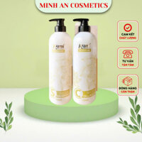 Bộ Gội - Xả Tóc Collagen KAMI 750ml Siêu Phục Hồi Cho Tóc Hư Tổn, Không Chứa Silicone