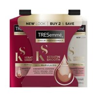 Bộ Gội Xả TRESEMME KERATIN SMOOTH SHAMPOO & CONDITIONER 828ml x 2