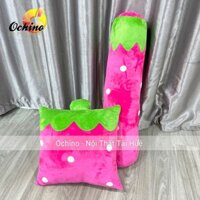 Bộ Gối Xinh Cho Bé Gồm 2 Món, Gối Lót Bông Êm Ái ( Gồm Gối Ôm, Gối Kê Đầu)