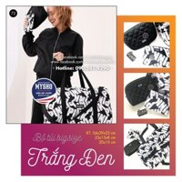 Bộ gồm 3 túi B.size chữ Pink trắng đen cá tính, nổi bật, siêu to (72) - Hàng nhập Pink, Victoria's Secret