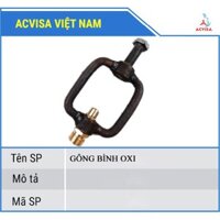 Bộ gông + ốc lắp bình oxy, acetylen