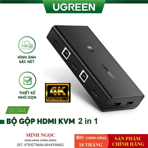 Bộ gộp HDMI 2 vào 1 Ugreen 50744