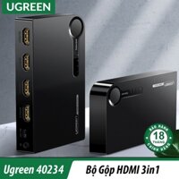 Bộ Gộp HDMI 3 in 1 Cao Cấp | UGREEN 40234/40251 Chính Hãng | Hỗ Trợ 4k@30Hz