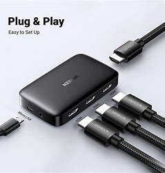 Bộ gộp HDMI 3 ra 1 hỗ trợ 4K  Ugreen 80125